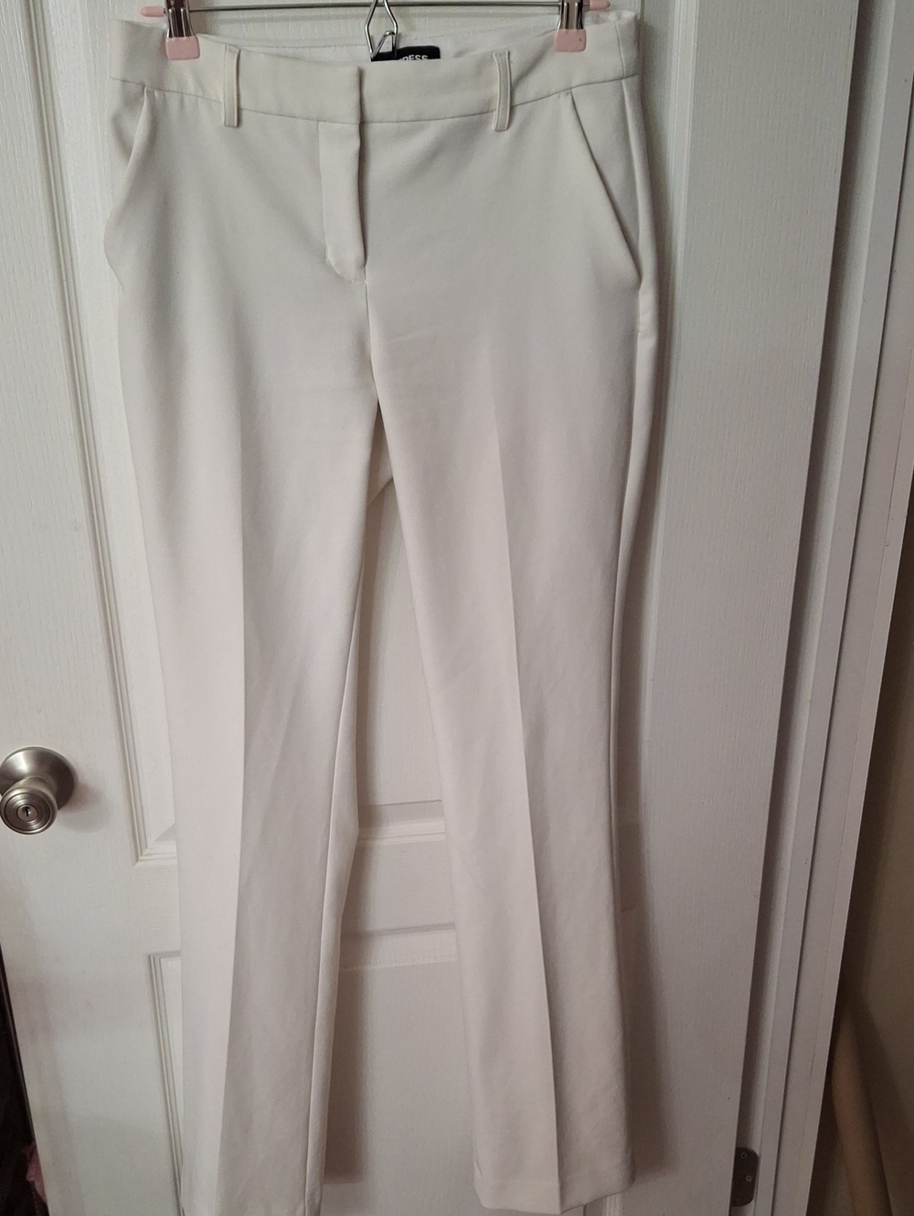 Express Women’s White Slim Straight-Leg Dress Pants Size 6R